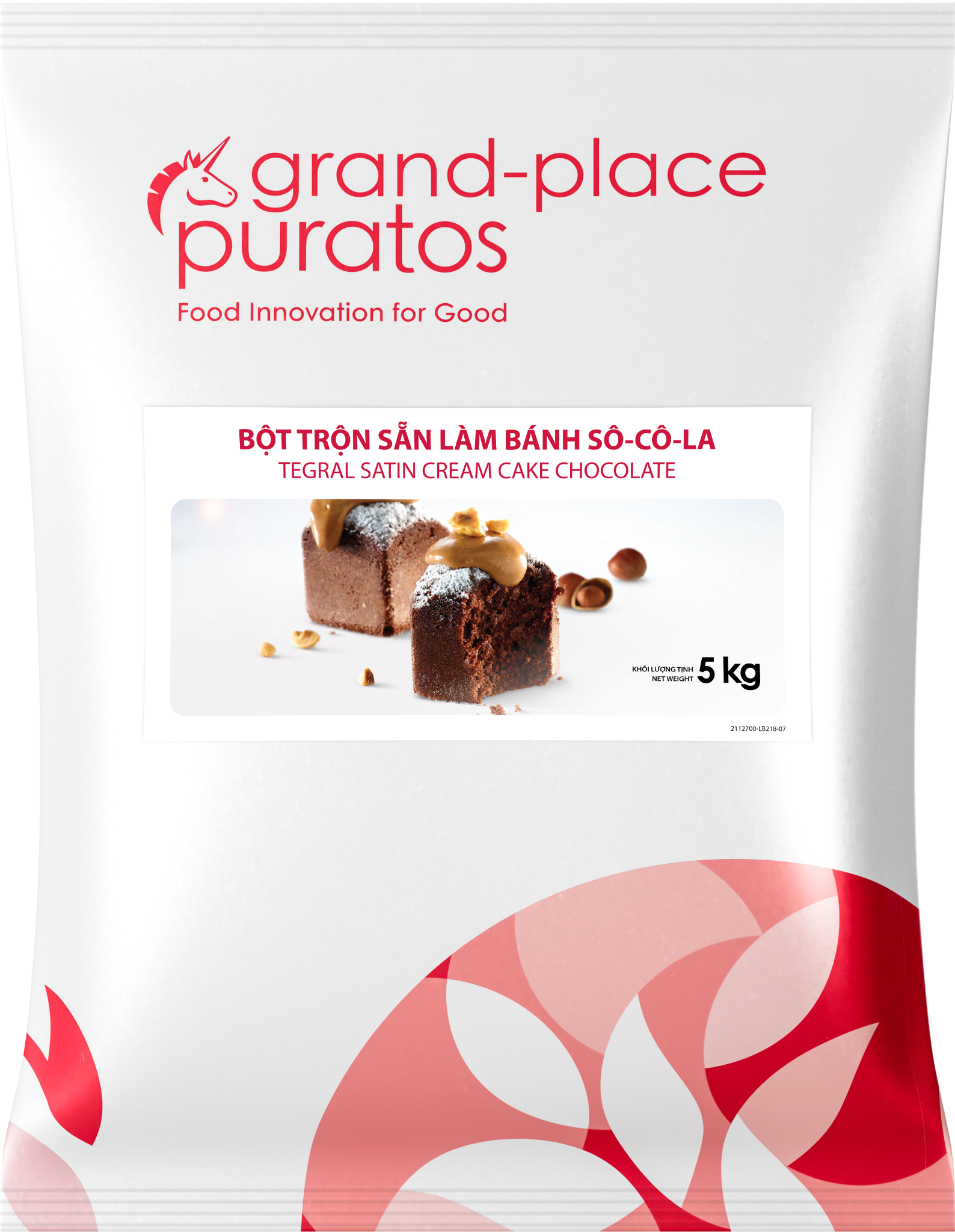 Bột trộn sẵn bánh Cream sô-cô-la 5kg - 4116105
