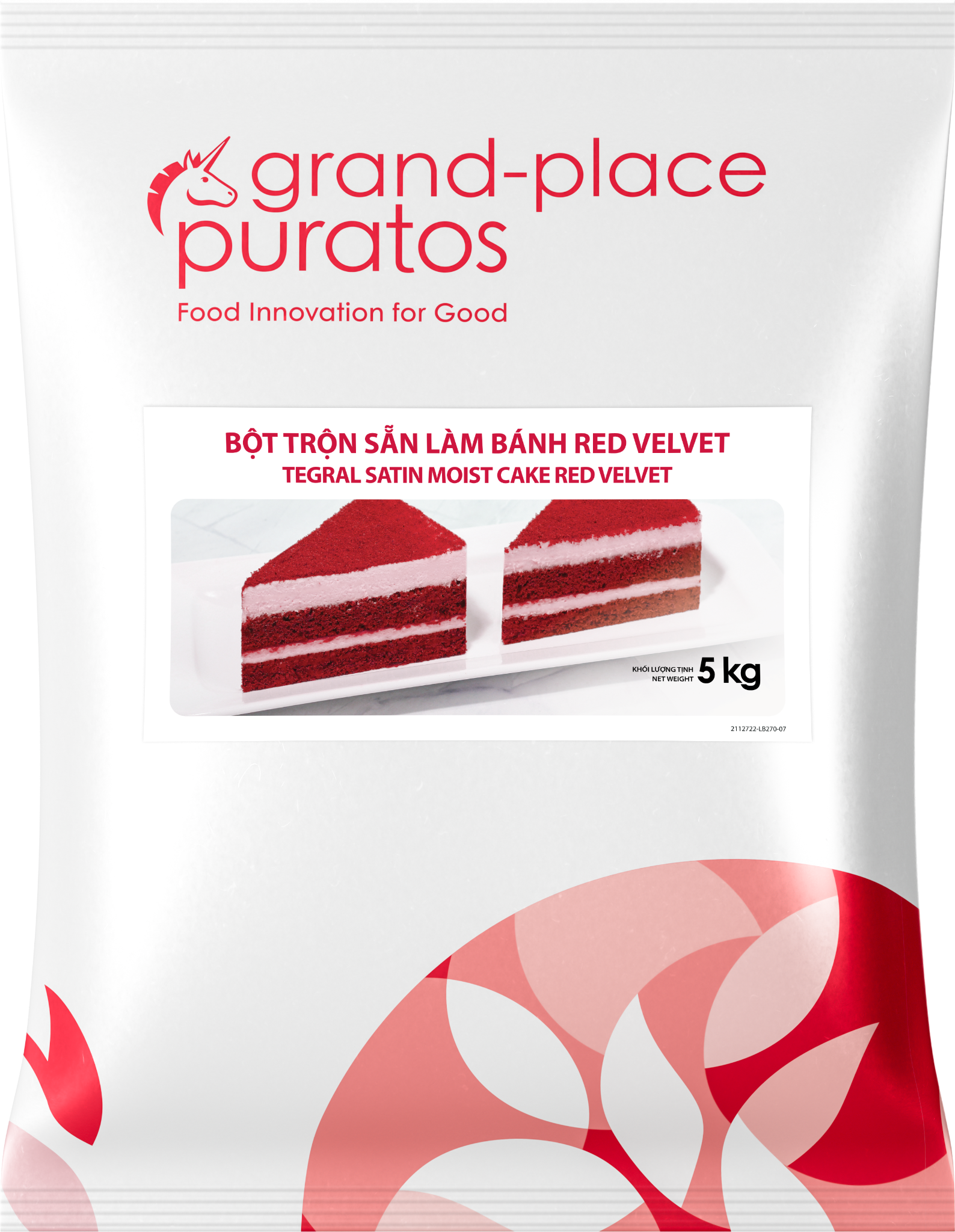 Bột trộn sẵn bánh Moist Red Velvet  5kg - 4116108