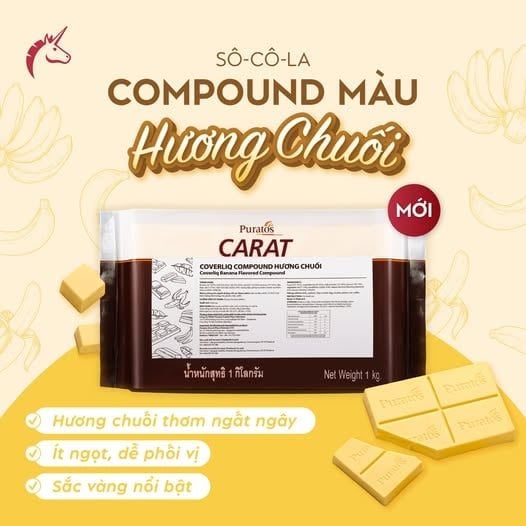 Sô-cô-la Coverliq Compound Hương Chuối Car 10x1kg - 4029240