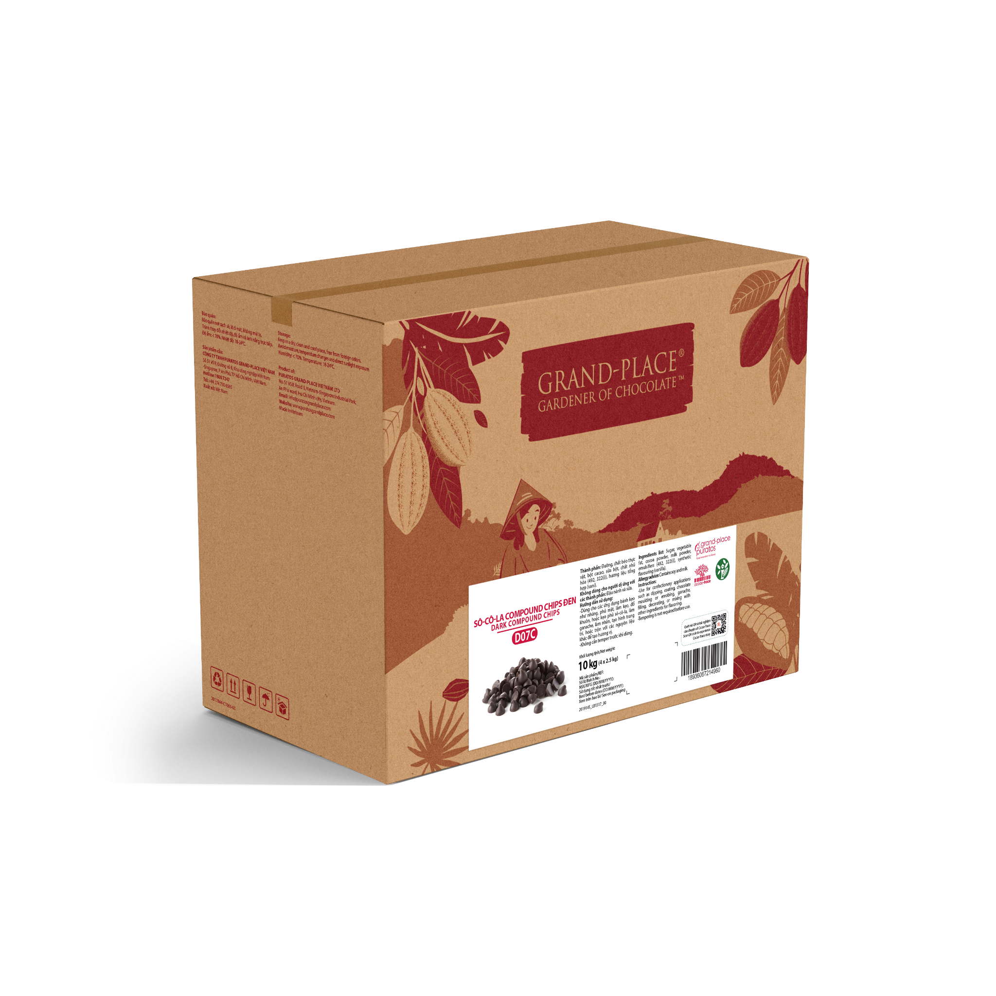 Sô-cô-la Grand-Place Chips Đen  GPD-07C 2.5kg 4116152