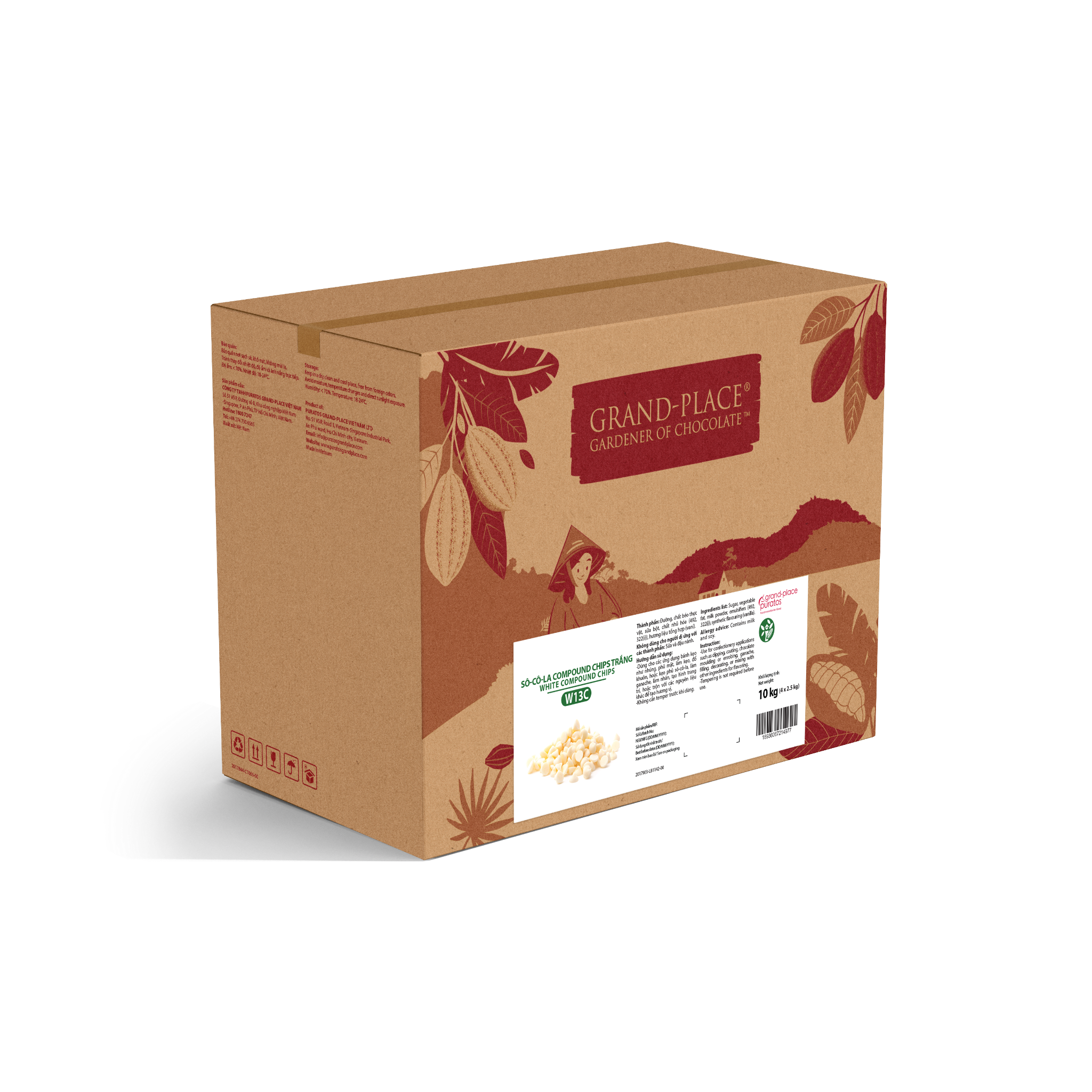 Sô-cô-la Grand-Place Chips Trắng GPW-13C 2.5kg 4116204