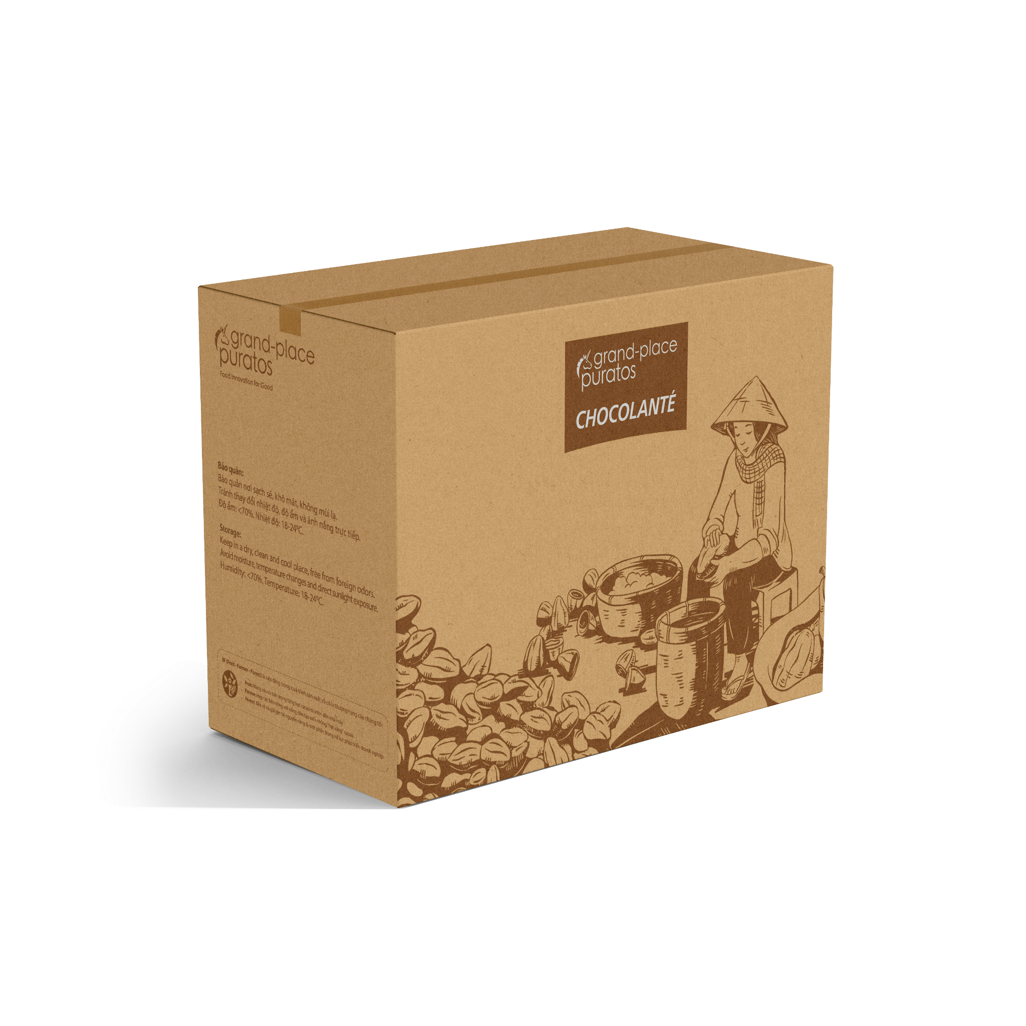 Sô-cô-la Chocolante Hạt nút Đen 58% GPD-58B 1kg 4009129