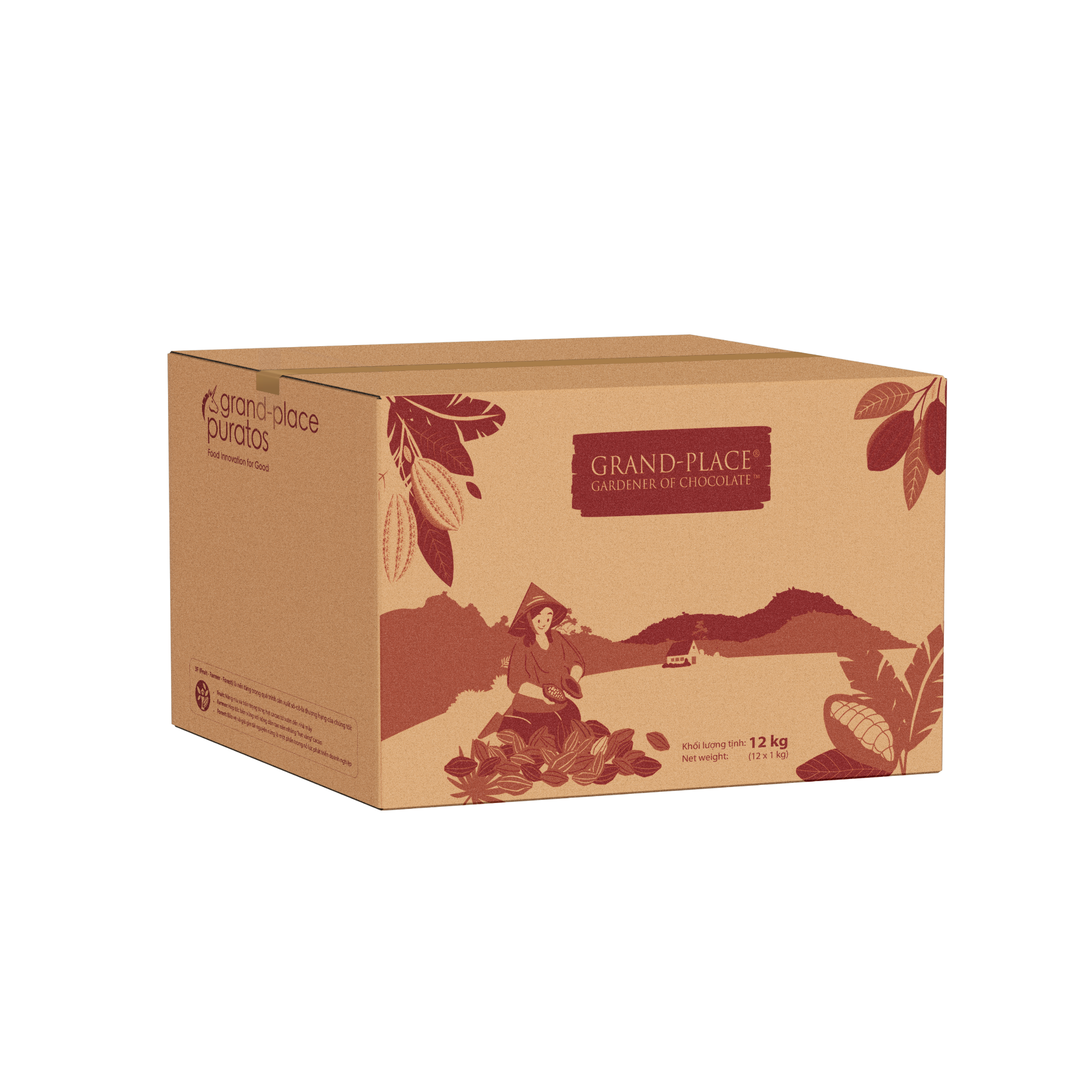 Sô-cô-la Grand-Place Sệt Đen Chocoform GPD-080 1kg 4016229