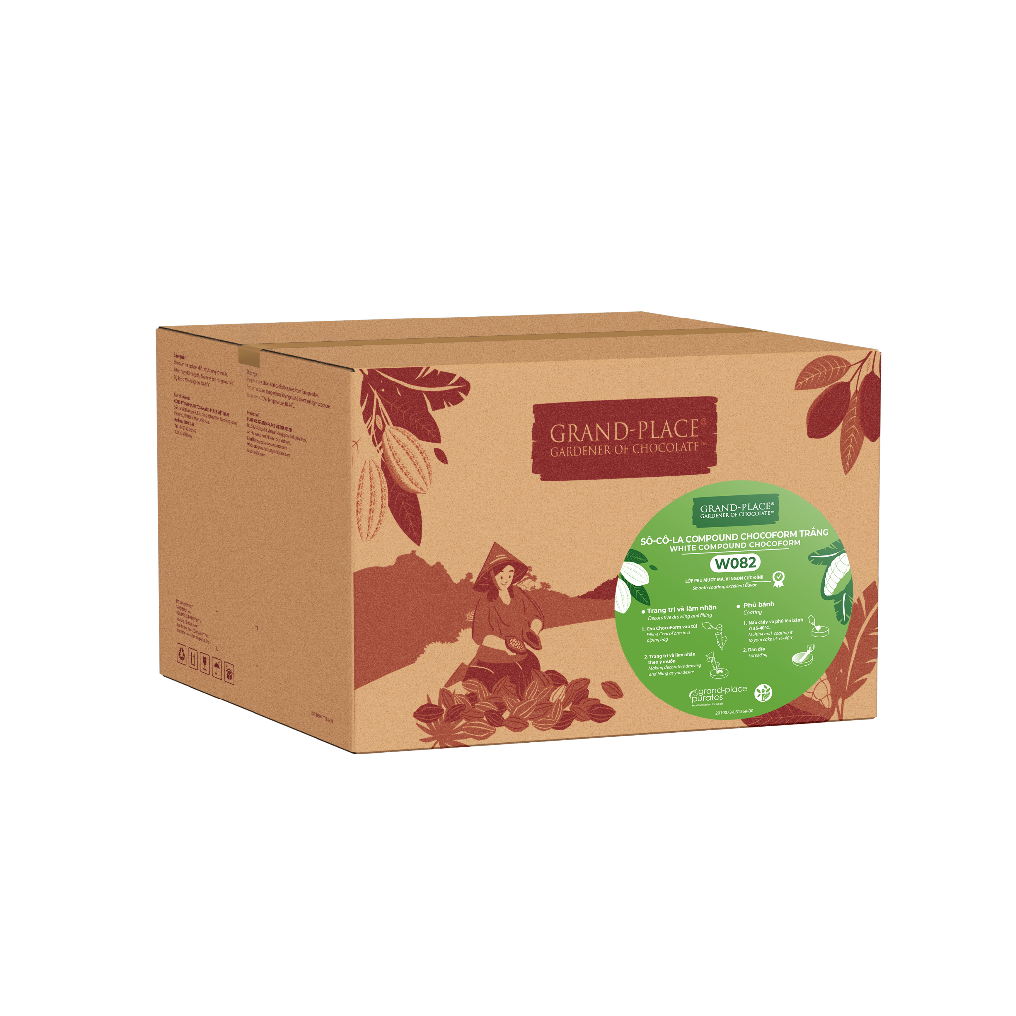 Sô-cô-la Grand-Place Sệt Trắng Chocoform GPW-082 1kg 4016213