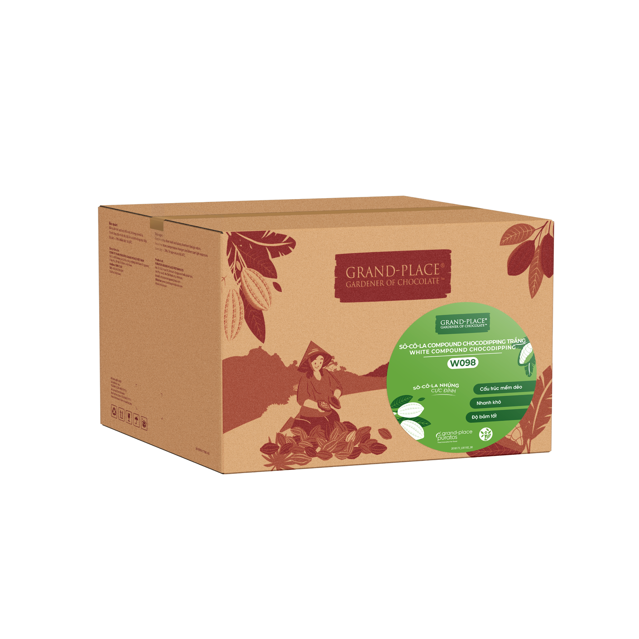 Sô-cô-la Grand-Place Nhúng Trắng Chocodipping GPW-098 1kg 4024617
