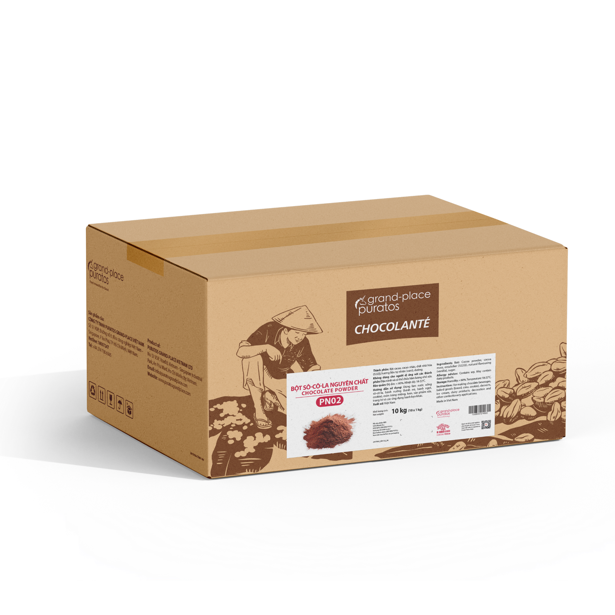 Bột Chocolante Nguyên Chất GPD-PN02 1kg 4116172