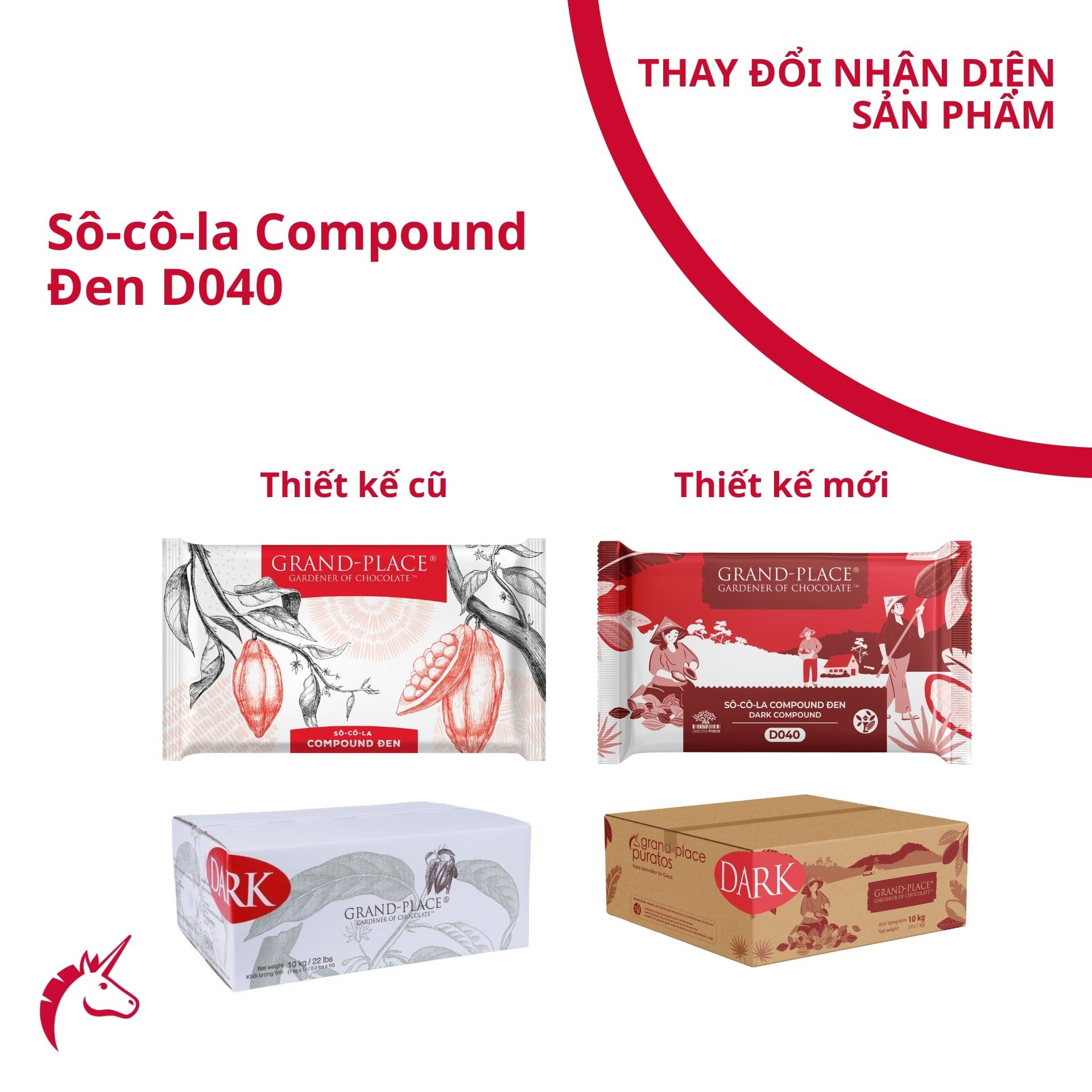 Sô-cô-la Grand-Place Thẻ Đen GPD-040 1kg 4116263