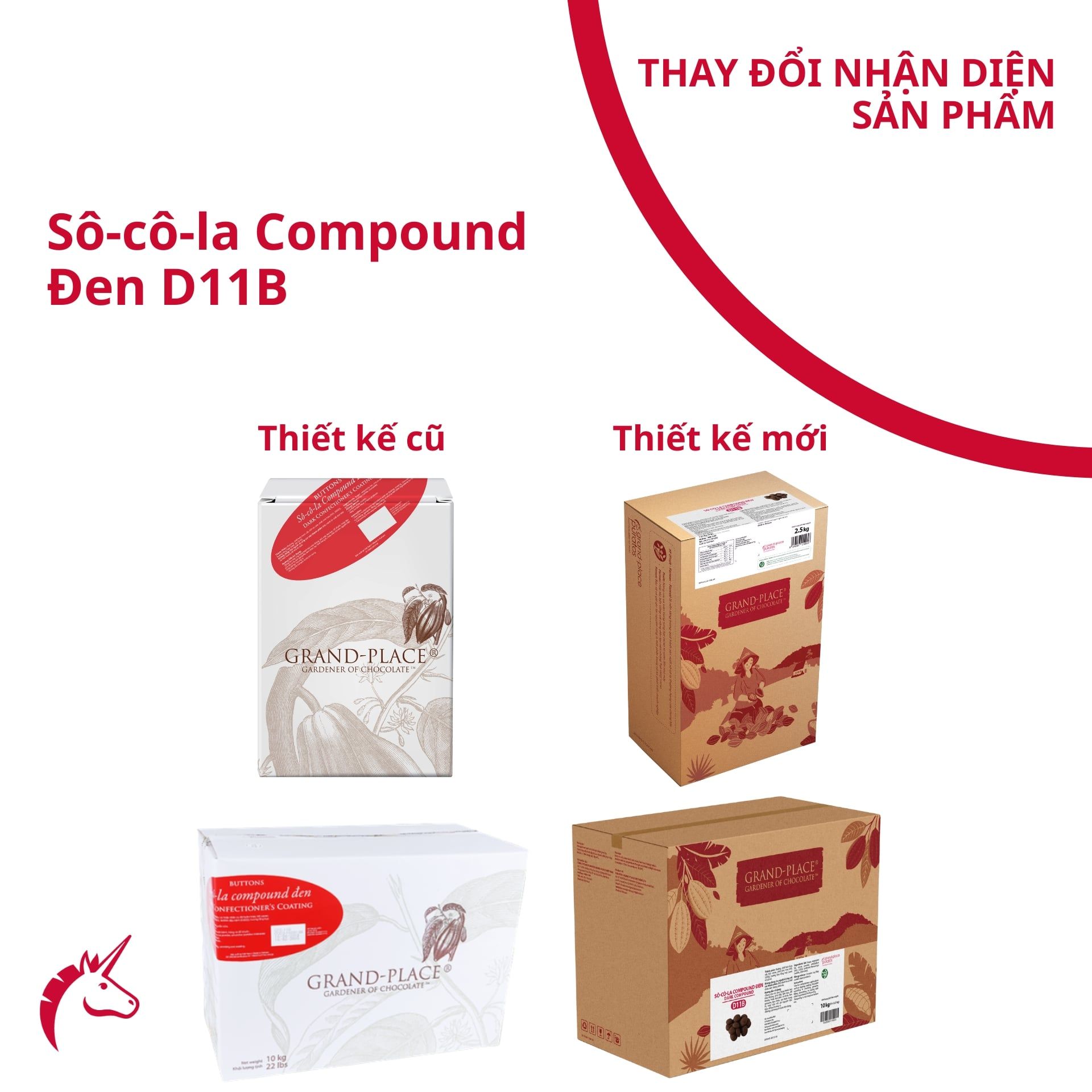 Sô-cô-la Grand-Place Hạt nút Đen  GPD-11B.2 2.5kg 4116133