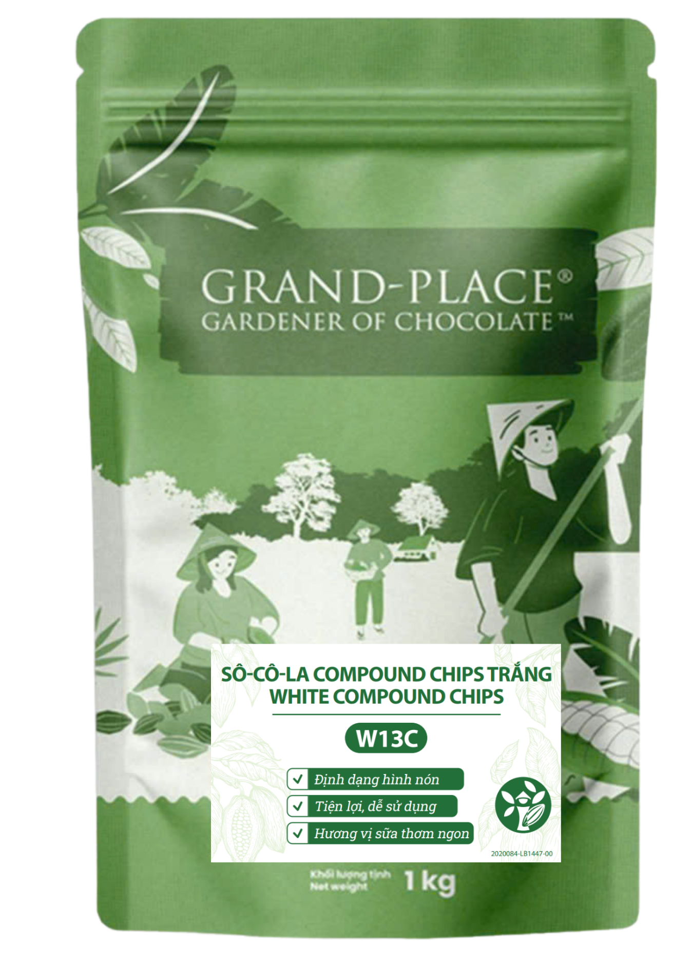 Sô cô la Compound - Chip Trắng - GPW-13C.1KG