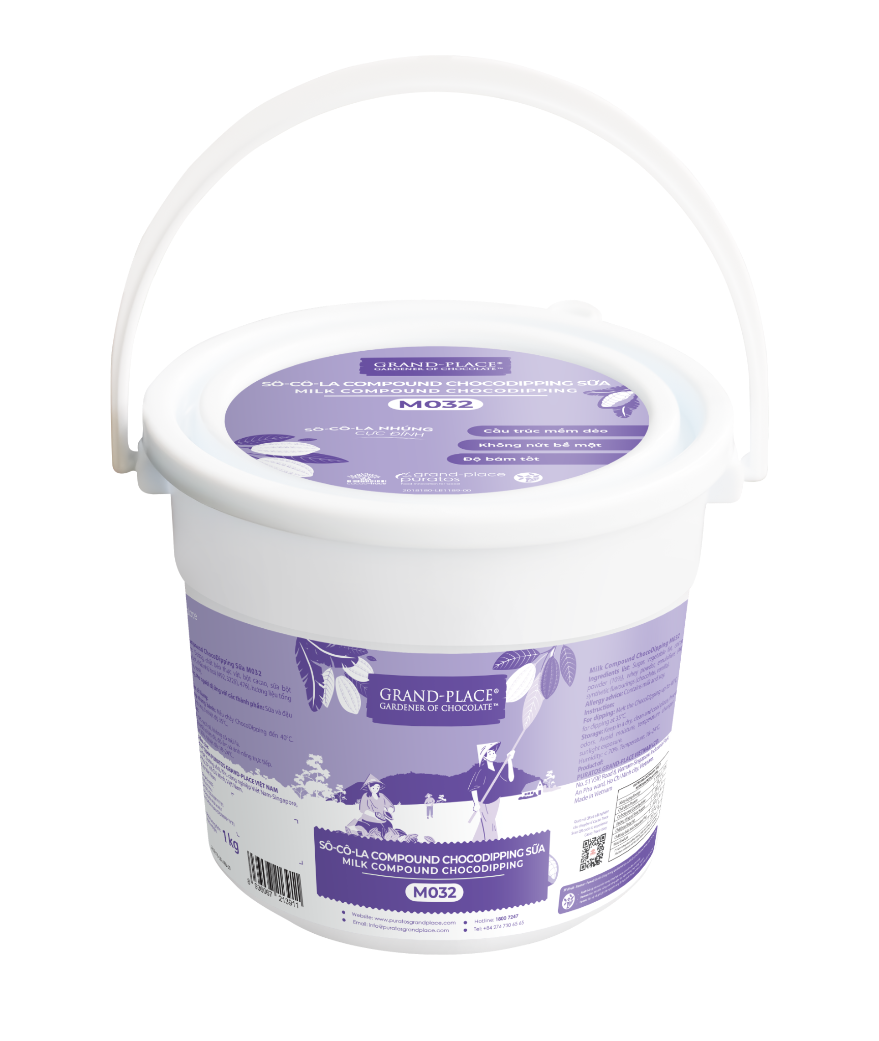 Sô-cô-la Grand-Place Nhúng Sữa Chocodipping GPM-032 1kg 4023269