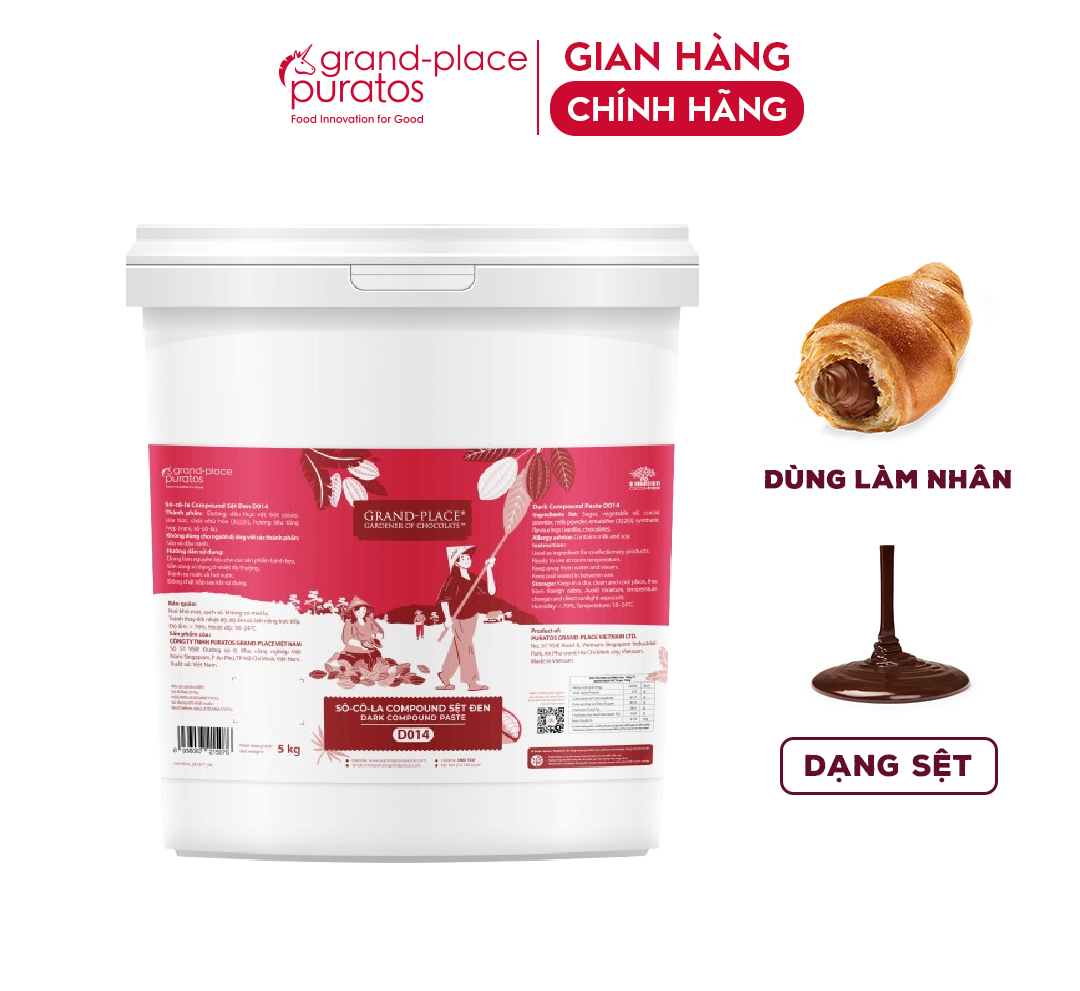 Sô-cô-la Grand-Place Sệt Đen GPD-014 5kg 4116137