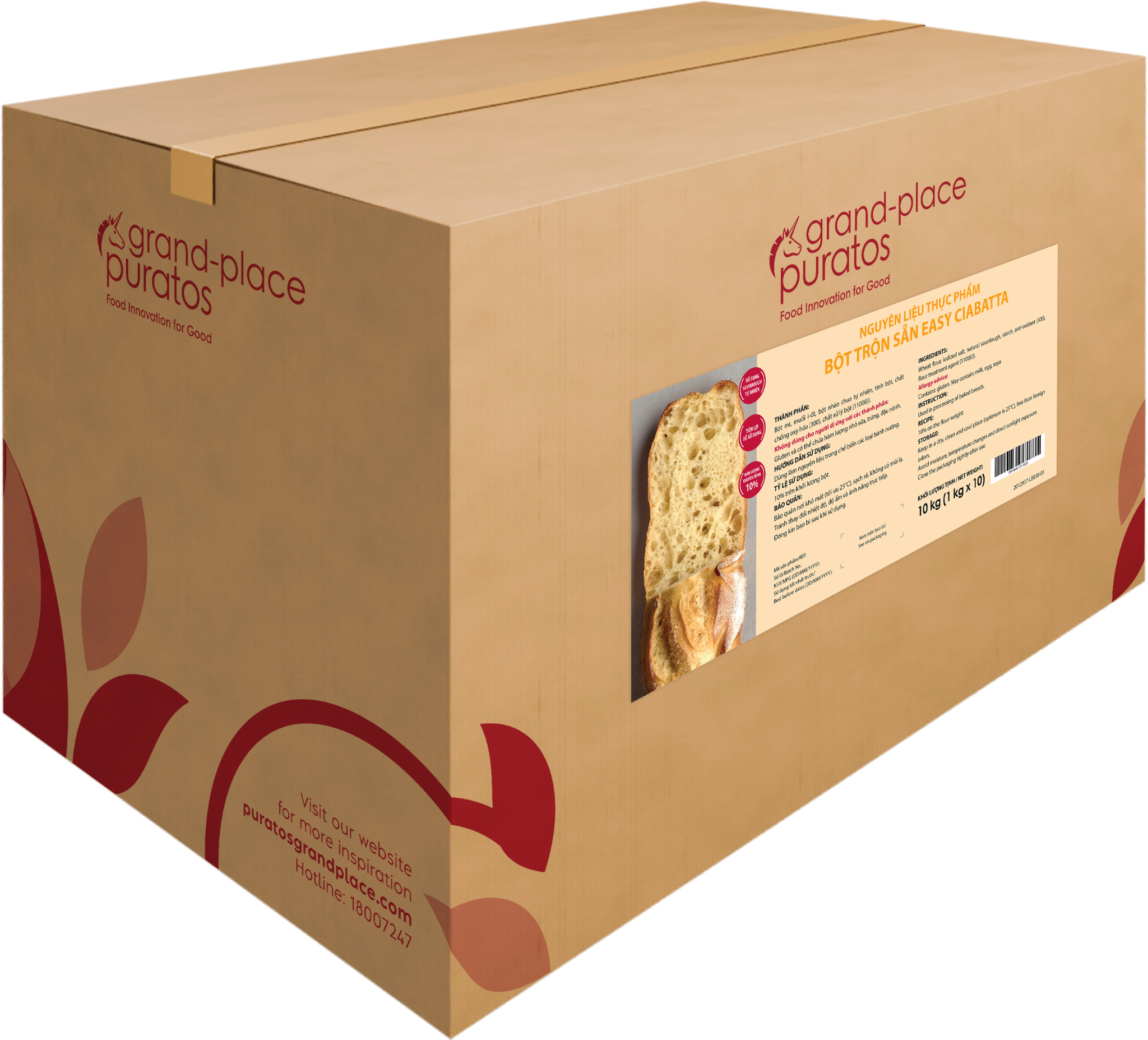 Bột trộn bánh Ciabatta  1kg - 4021390