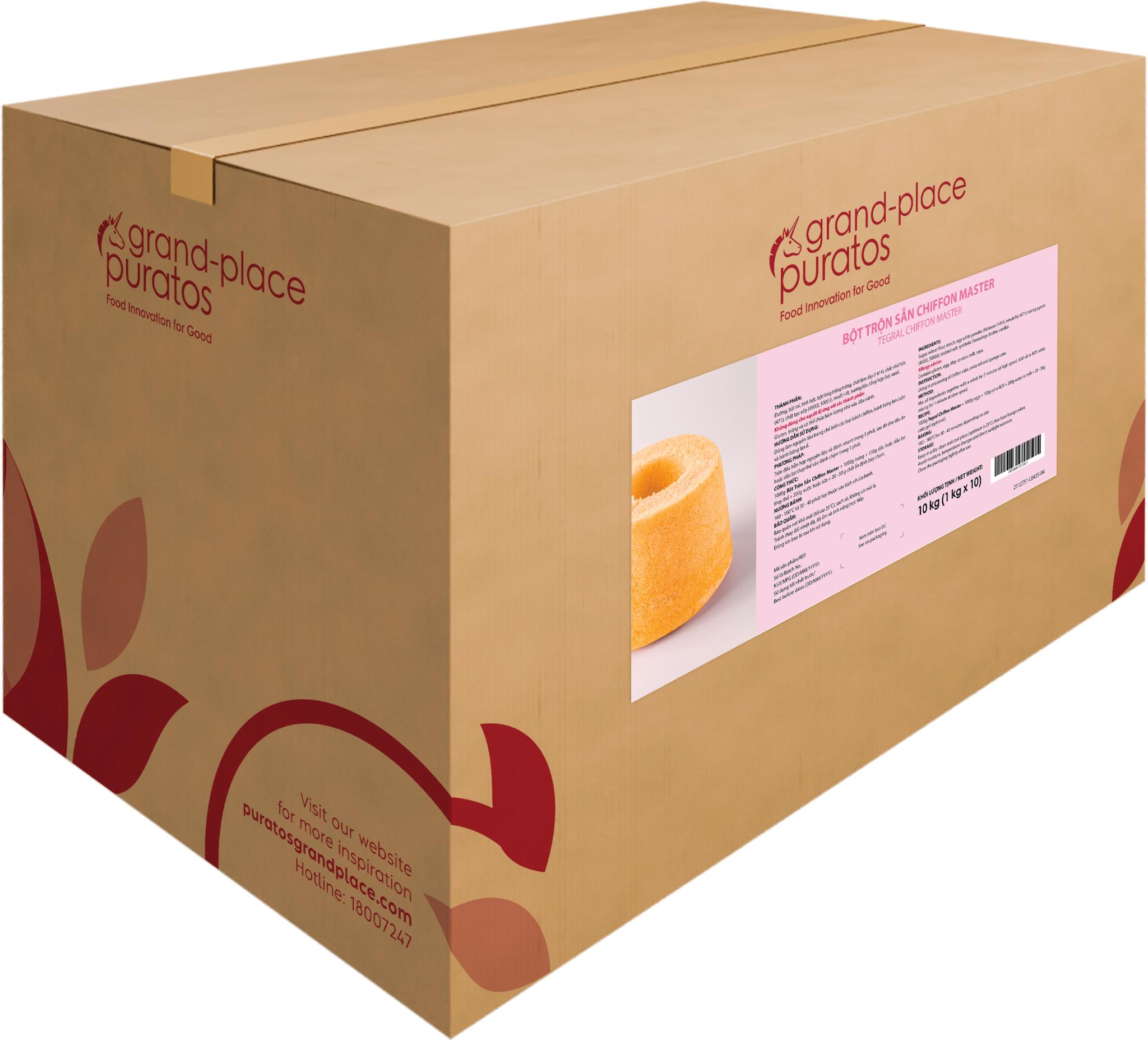 Bột Trộn Sẵn Bánh Chiffon Master  1kg - 4116120