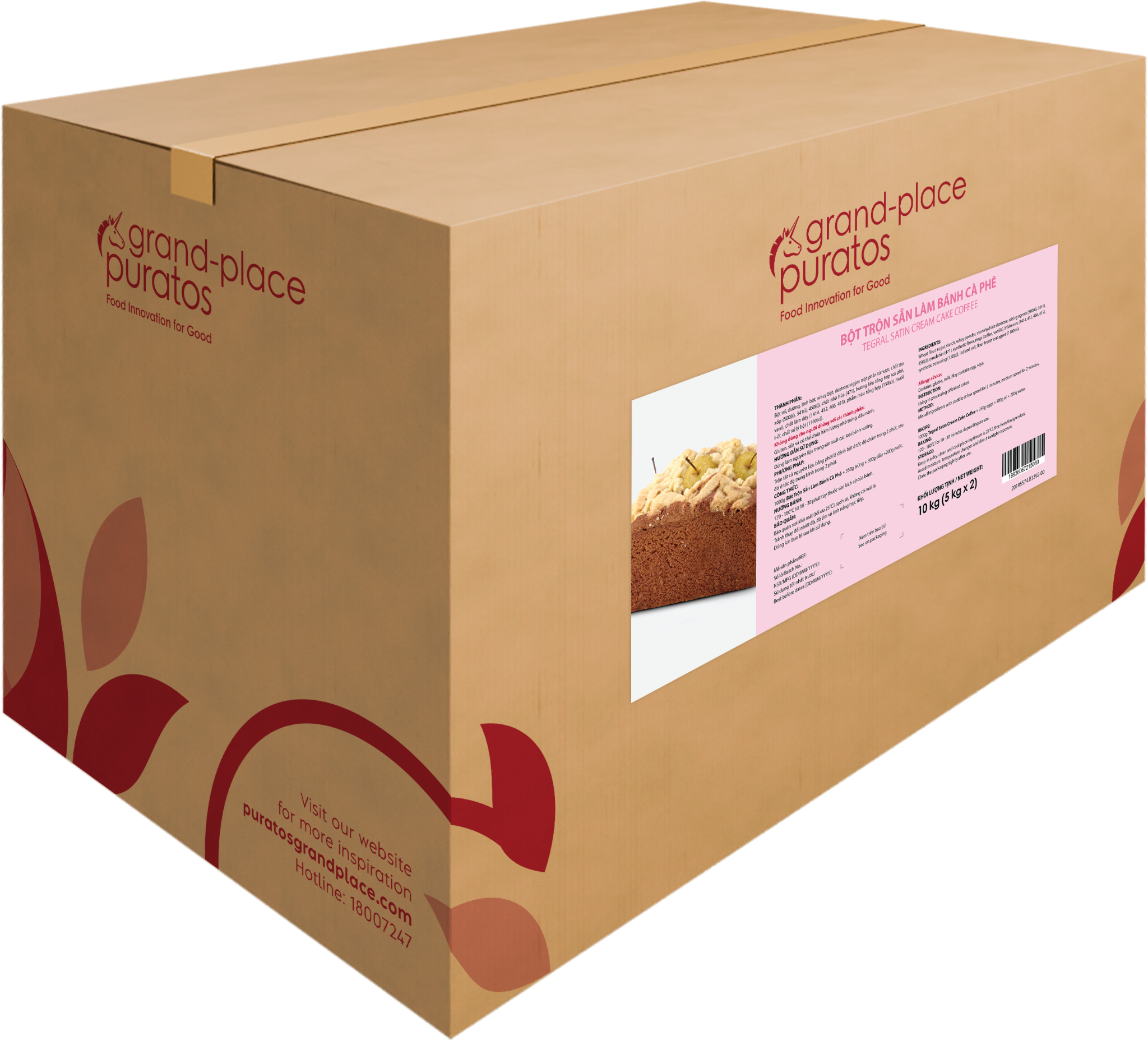 Bột trộn sẵn bánh Cream cà phê 5kg - 4015761