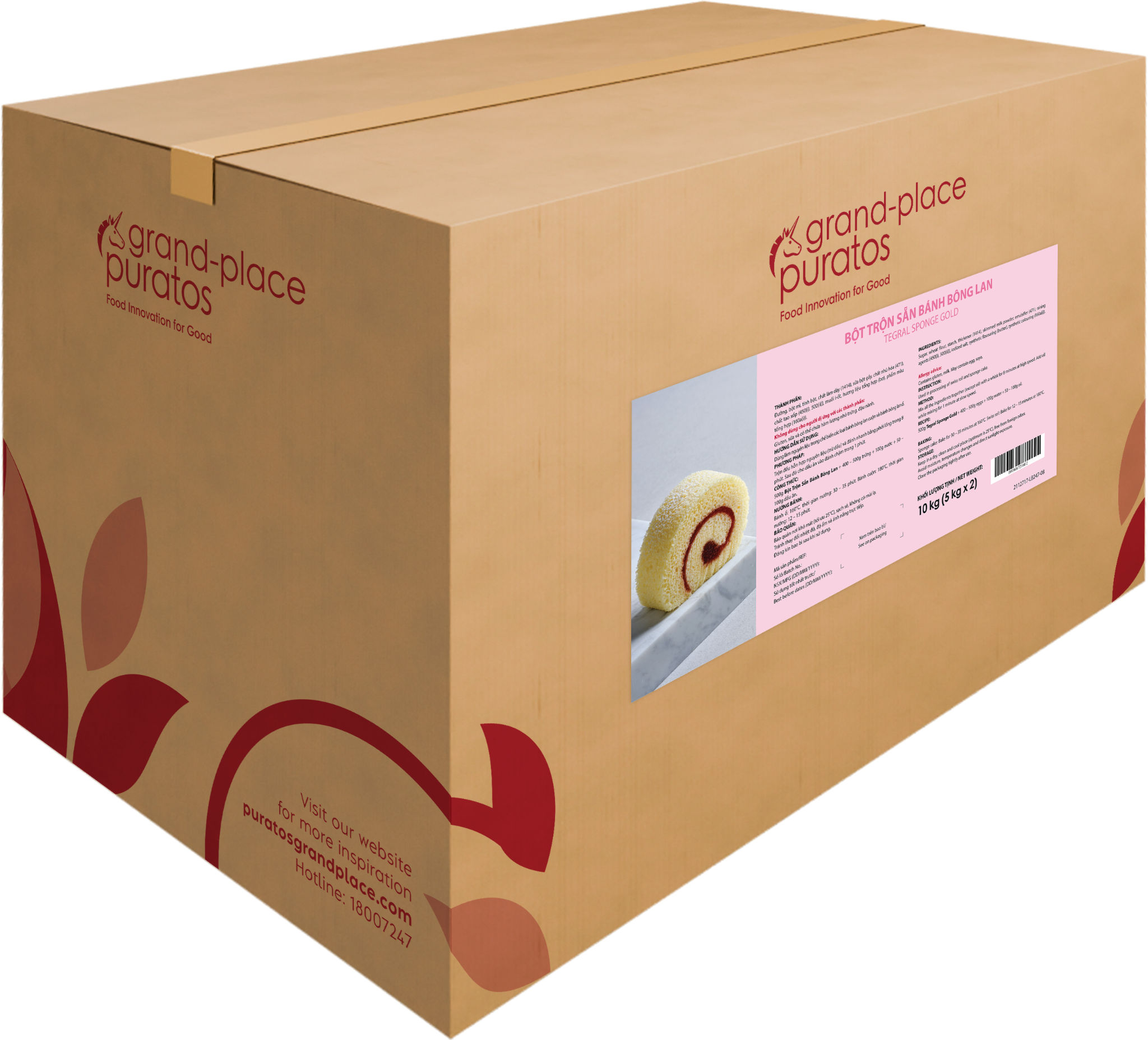 Bột Trộn Sẵn Bông Lan Sponge Gold  5kg - 4116117