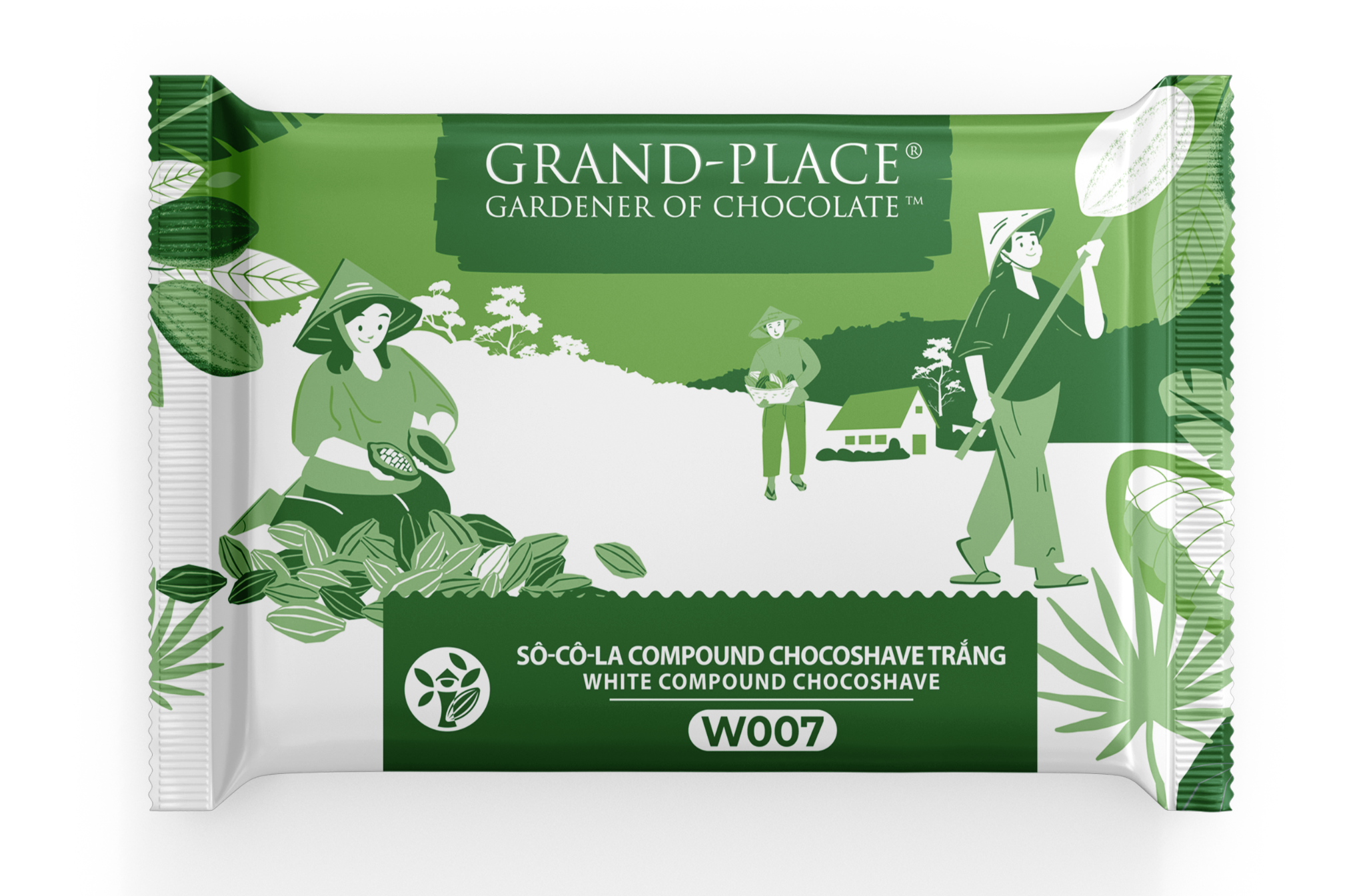 Sô-cô-la Grand-Place Thẻ Trắng Chocoshave GPW-007 2kg 4116202