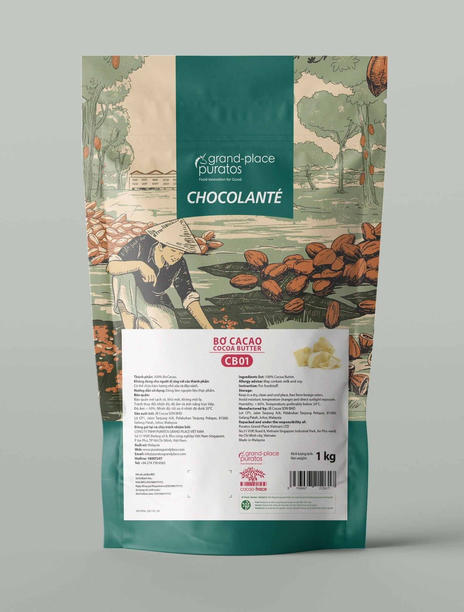 Bơ cacao Chocolante GP-CB01 1KG 4015760
