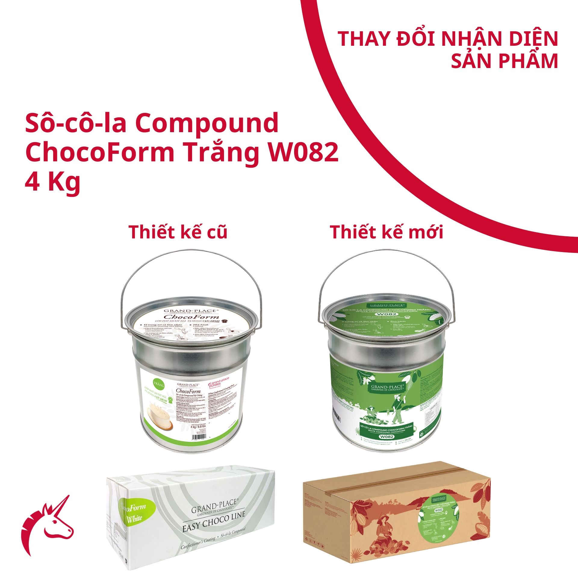 Sô-cô-la Grand-Place Sệt Trắng Chocoform GPW-082 4kg 4116223