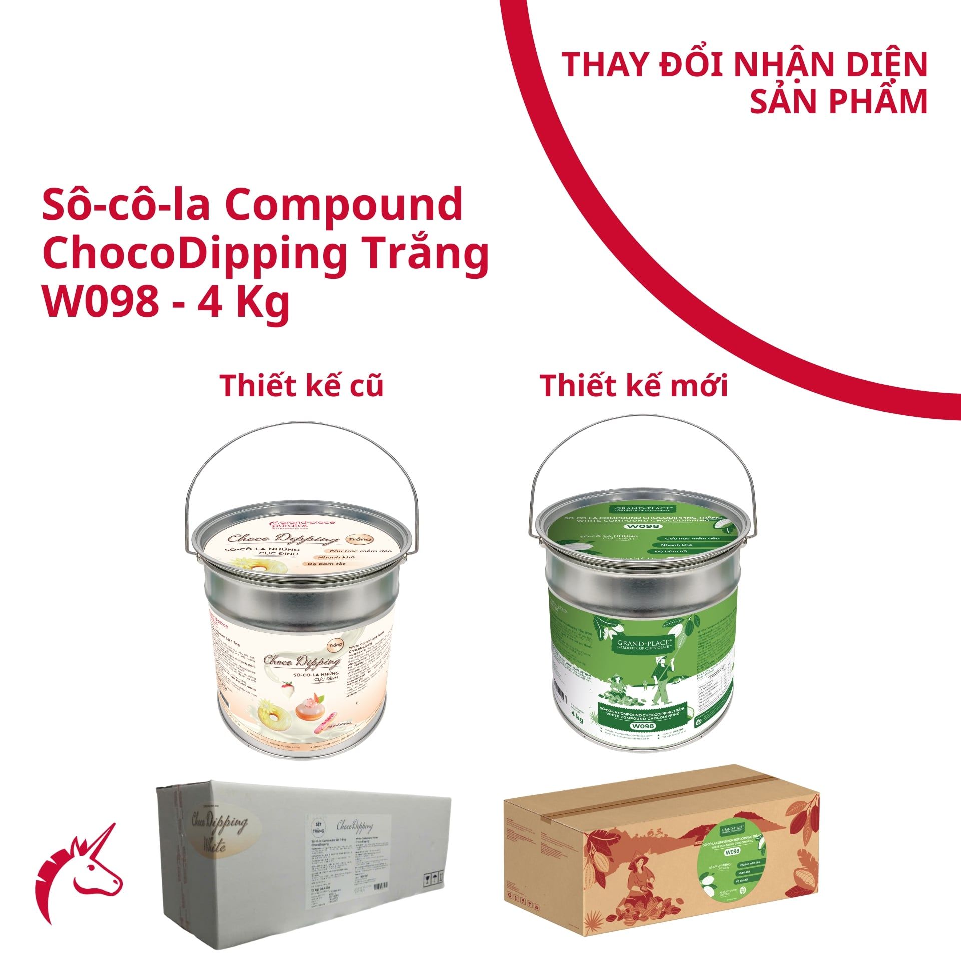 Sô-cô-la Grand-Place Nhúng Trắng Chocodipping GPW-098 4kg 4024616