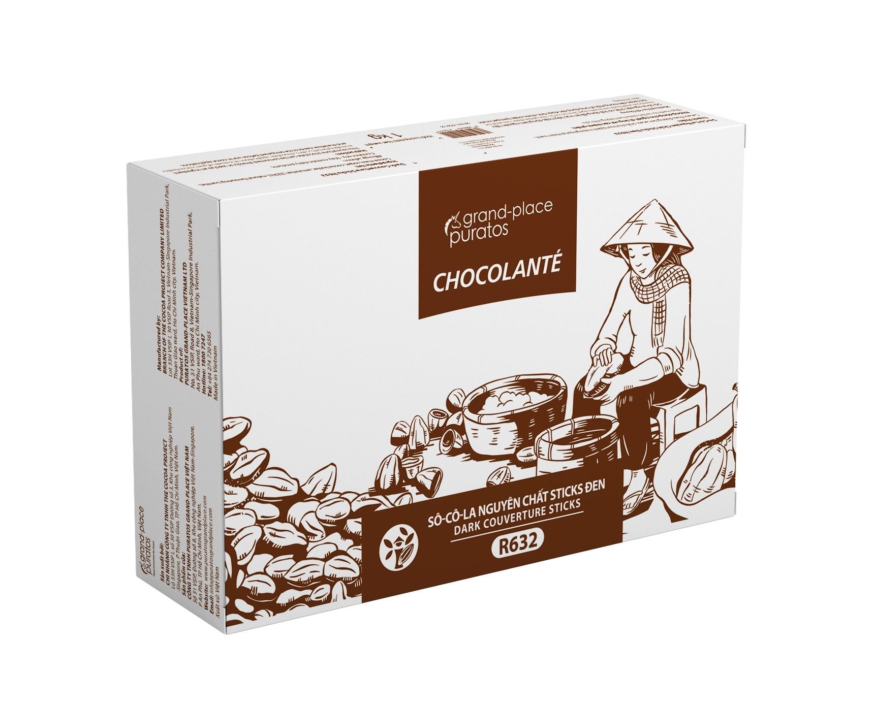 Sô-cô-la Chocolante Que Đen R632 1kg 4021784