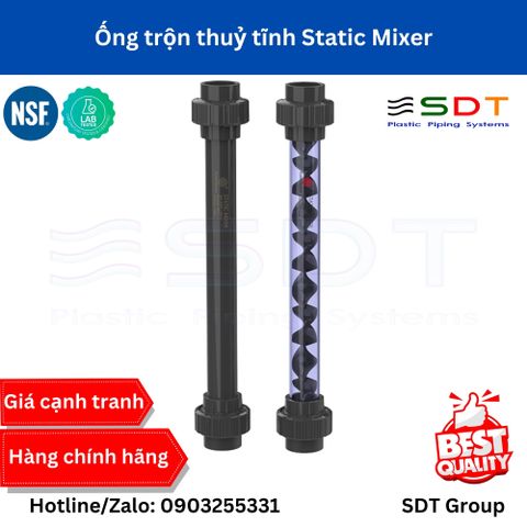 Ống Trộn Tĩnh Static Mixer (UPVC)
