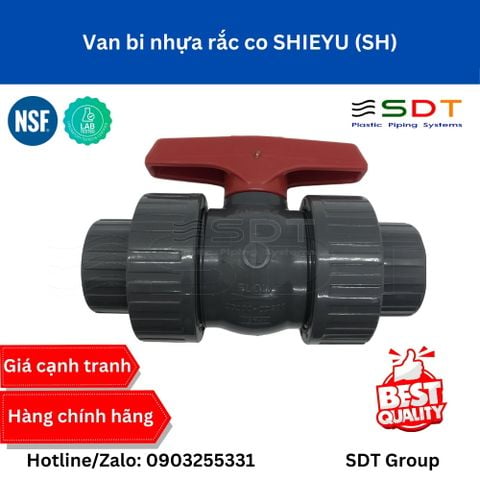 Van bi nhựa rắc co DN15 SHIEYU (1/2”) – UPVC/CPVC SCH80 | Hàng Đài Loan