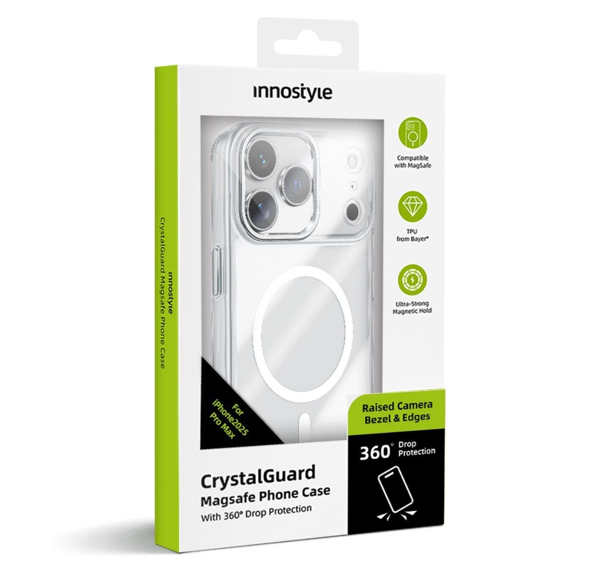 ỐP LƯNG MAGSAFE INNOSTYLE CRYSTALGUARD CLEAR IPHONE 17 SERIES 2025