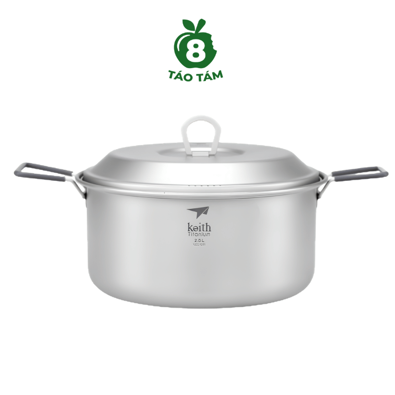 Nồi Titanium Keith Ti6018 2500ml Siêu Nhẹ - Hàng Táo Tám