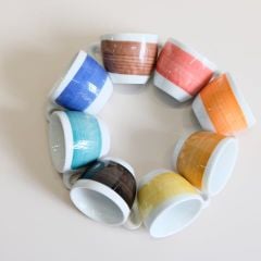 Ly sứ Ancap Espresso vẽ thân màu - 75ml