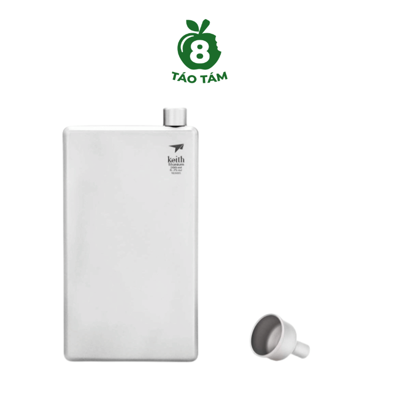 Bình Đựng Rượu Titanium Keith Ti9307 200ml - Hàng Táo Tám