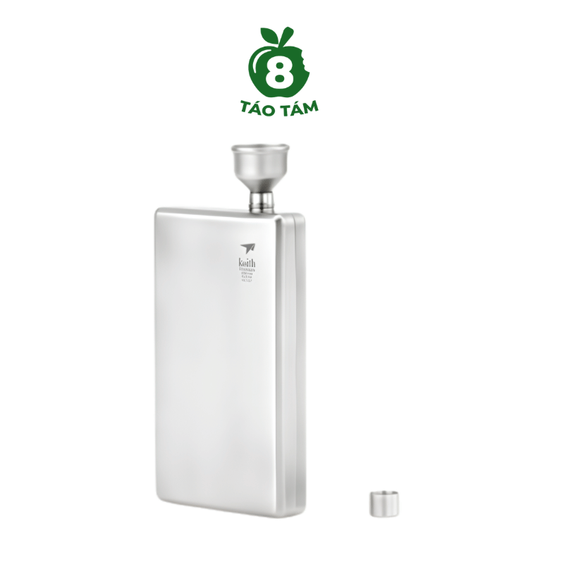 Bình Đựng Rượu Titanium Keith Ti9306 120ml - Hàng Táo Tám