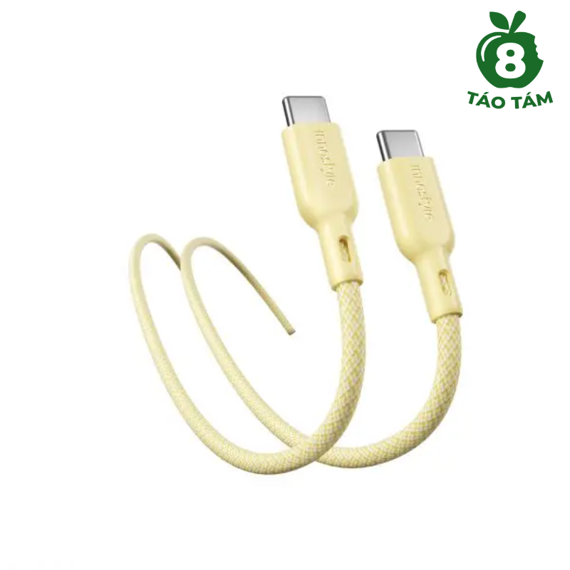 Cáp Innostyle PowerNova USB-C to USB-C 1.5M 60W Yellow - HÀNG TÁO TÁM