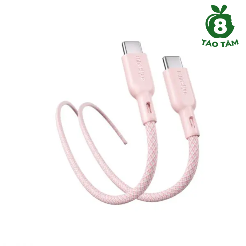 Cáp Innostyle PowerNova USB-C to USB-C 1.5M 60W Pink - HÀNG TÁO TÁM