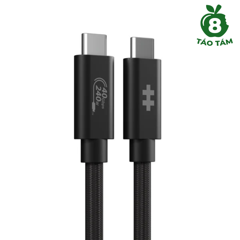 Cáp HyperDrive USB4 Braided Performance 1.2M Black - HÀNG TÁO TÁM