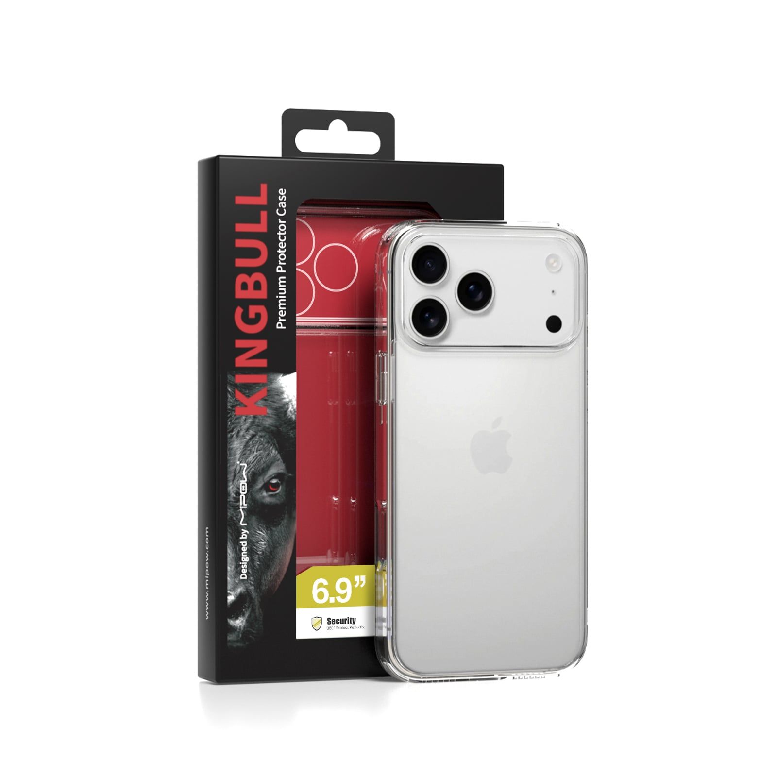 Ốp Lưng Mipow Kingbull Soft TPU Transparent iPhone 17 Series 2025