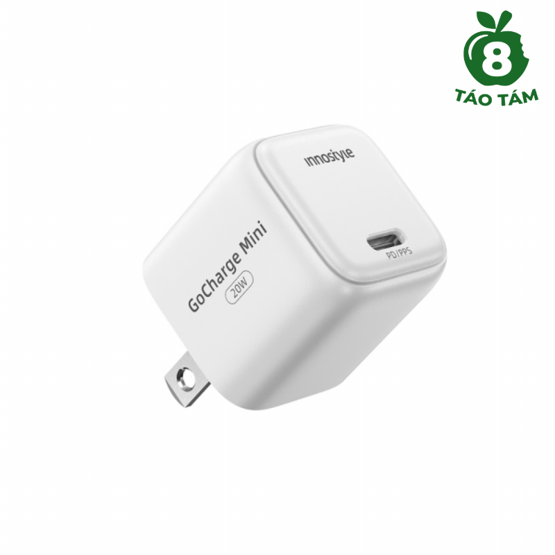 Sạc siêu nhỏ Innostyle GoCharge Mini 20W White - HÀNG TÁO TÁM