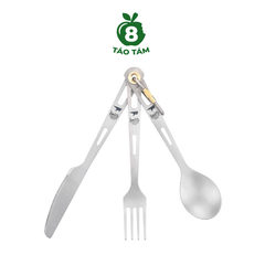 Bộ Dao Muỗng Nĩa Titanium Keith Ti5310 - Hàng Táo Tám