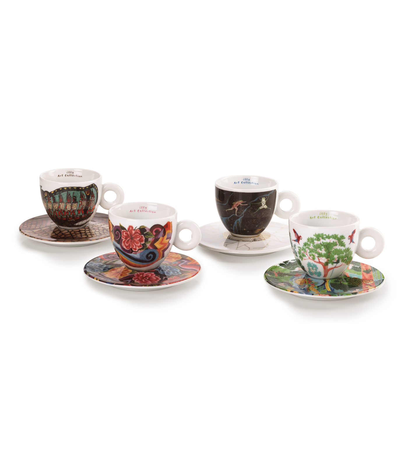 Set Of 4 Cappuccino Cups - The Biennale Arte 2024 illy Art Collection - Hàng Táo Tám