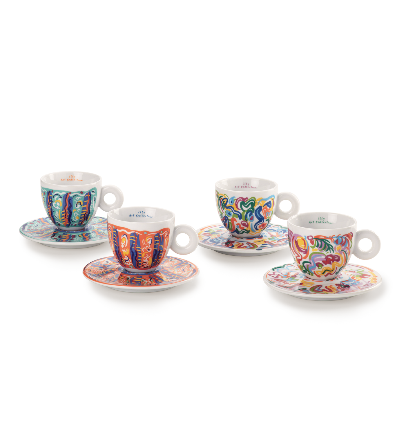 Bộ 4 Tách Cappuccino Nghệ Thuật Sol Calero – Set of 4 Cappuccino Cups Art Collection Cao Cấp