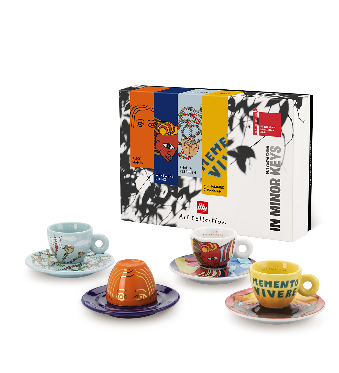 SET OF 4 ESPRESSO CUPS – THE 2026 ART BIENNALE ILLY ART COLLECTION - Hàng Táo Tám