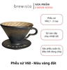 Phễu Lọc Cà Phê V60 Brewista Dripper Sứ Cao Cấp – Gilding Gold Pour Over Chính Hãng