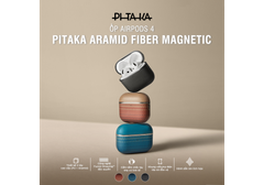 Ốp AirPods 4 PITAKA Aramid Fiber Magnetic - Hàng Táo Tám