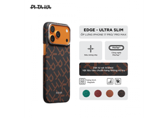 Ốp Lưng iPhone 17 Pro / iPhone 17 Pro Max PITAKA Ultra-Slim (with PitaTap) – Monogram - Leaping - Hàng Táo Tám