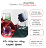 Cốc Thủy Tinh Brewista 250ml – Ly Uống Cà Phê Thủy Tinh Chịu Nhiệt Cao Cấp Chính Hãng
