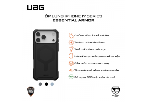 Ốp Lưng iPhone 17 Series UAG Essential Armor - Hàng Táo Tám