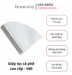 Giấy Lọc Cà Phê V60 Brewista X Series Size 01 (1–2 Cups) – Giấy Filter Pour Over Chính Hãng
