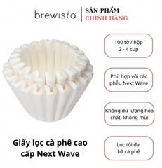 Giấy Lọc Cà Phê Next Wave Cao Cấp Size 02 (2–4 Cups) – 100 Tờ Giấy Filter Pour Over