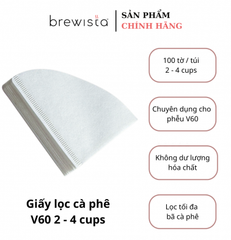 Giấy Lọc Cà Phê V60 Brewista X Series Size 02 (2–4 Cups) – Giấy Filter Pour Over Chính Hãng