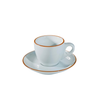 Bộ đĩa và Ly sứ Ancap Espresso vẽ tay viền, 75ml - Hàng Táo Tám