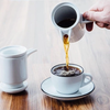 Bộ đĩa và Ly sứ Ancap Large Cappuccino vẽ tay viền, 260ml - Hàng Táo Tám